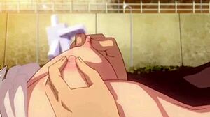 迷人的女孩在动画Hentai视频中参与激情的户外性爱